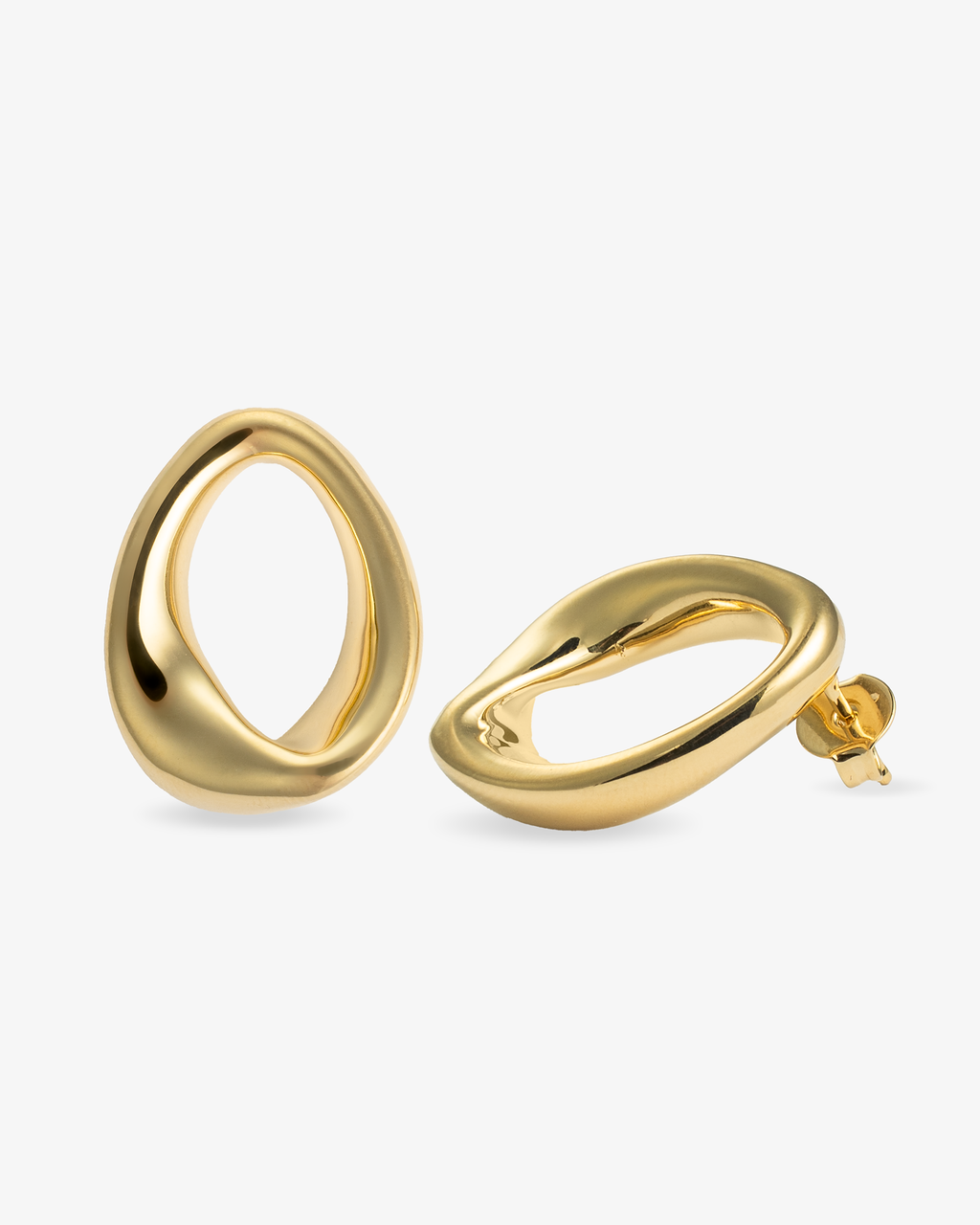 Kate Abstract Oval Earrings