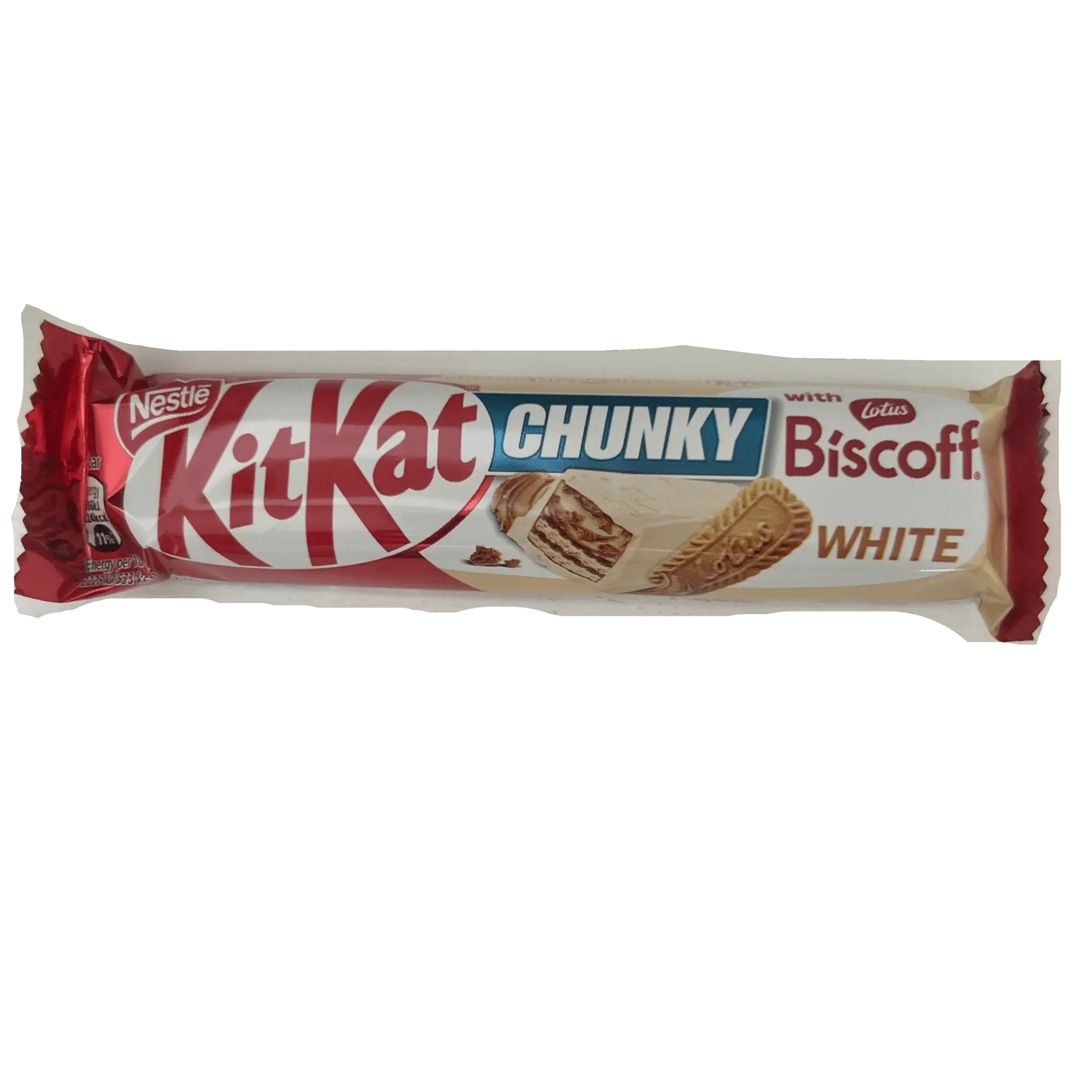 KitKat Chunky White with Biscoff – Creamy White Chocolate Wafer Bar 42g (UK)