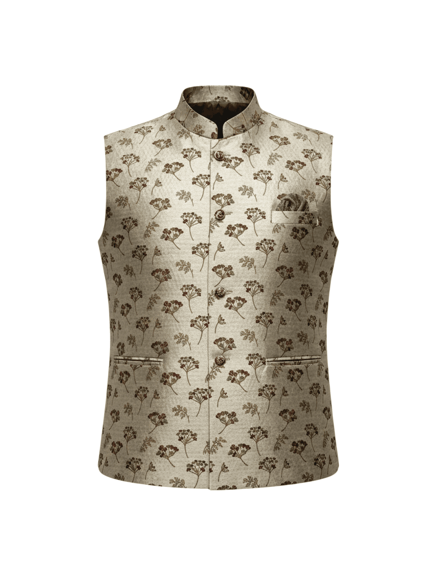 Silk vests : half jacket for kurta