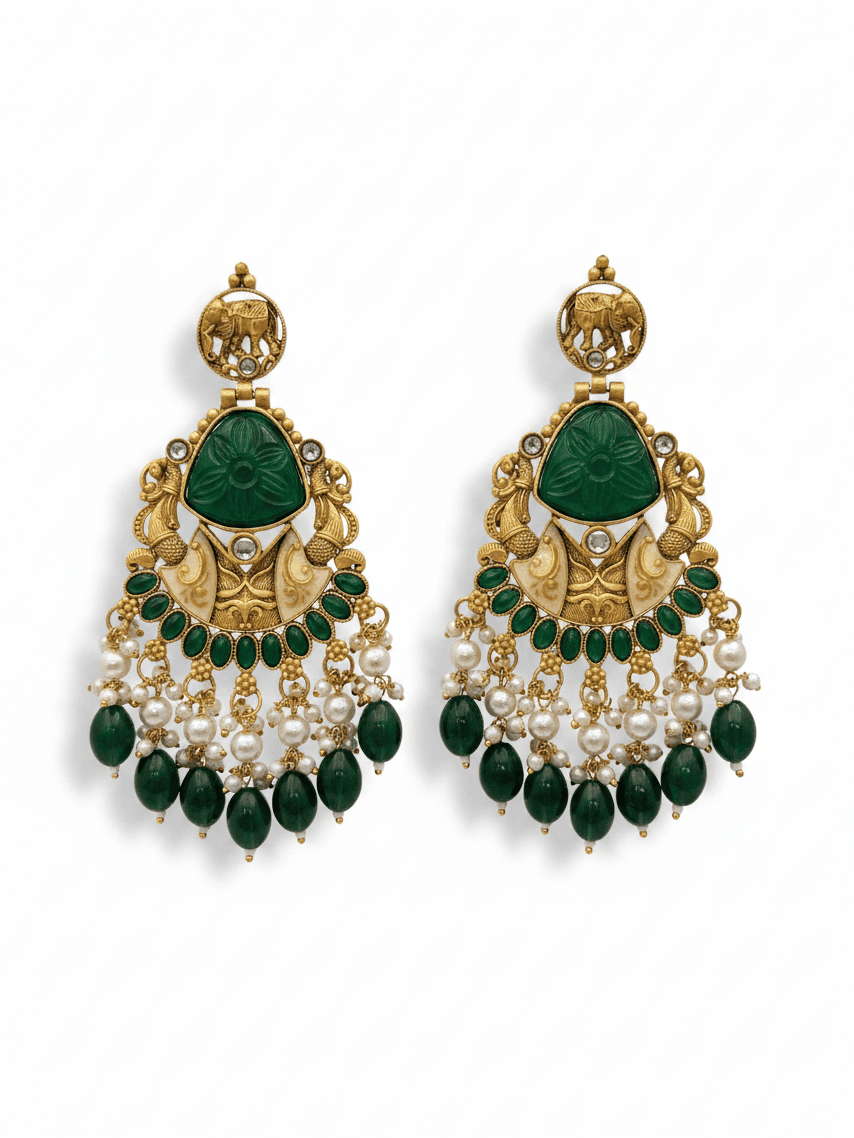 Long jhumki earrings