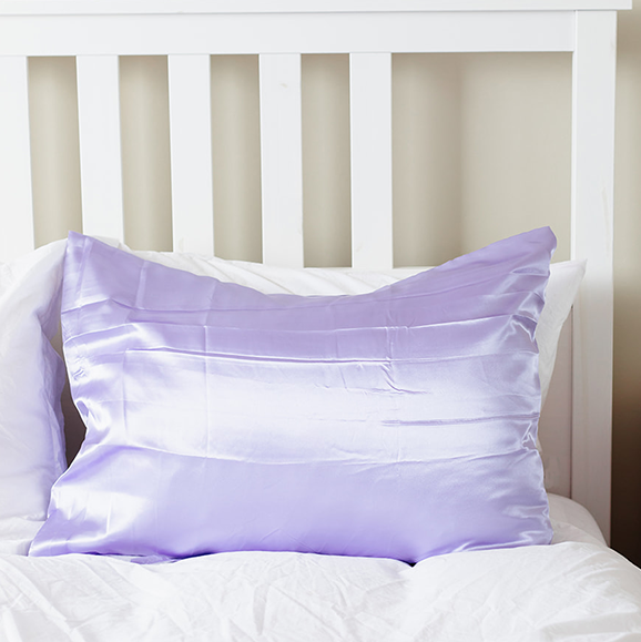 Lilac Deluxe Satin Pillowcase Set