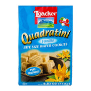 Loacker Quadratini Vanilla Bite Size Wafer Cookies – 8.82oz
