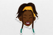 Black Girl Hairstyles Stickers: Locs