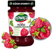 Lowicz Jam Raspberry - Redcurrant (Malina Z Czerwona Porzeczka) 280g