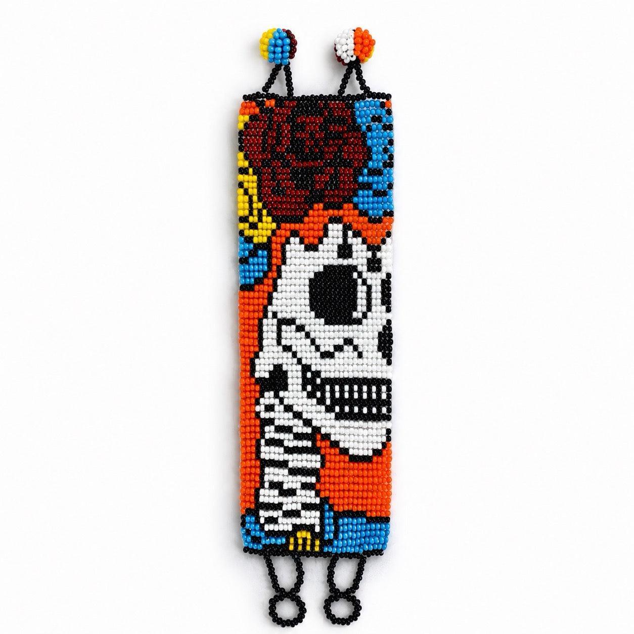 Sugar Skull | Catrina Seed Bead Adjustable Closure Bracelet - Guatemala
