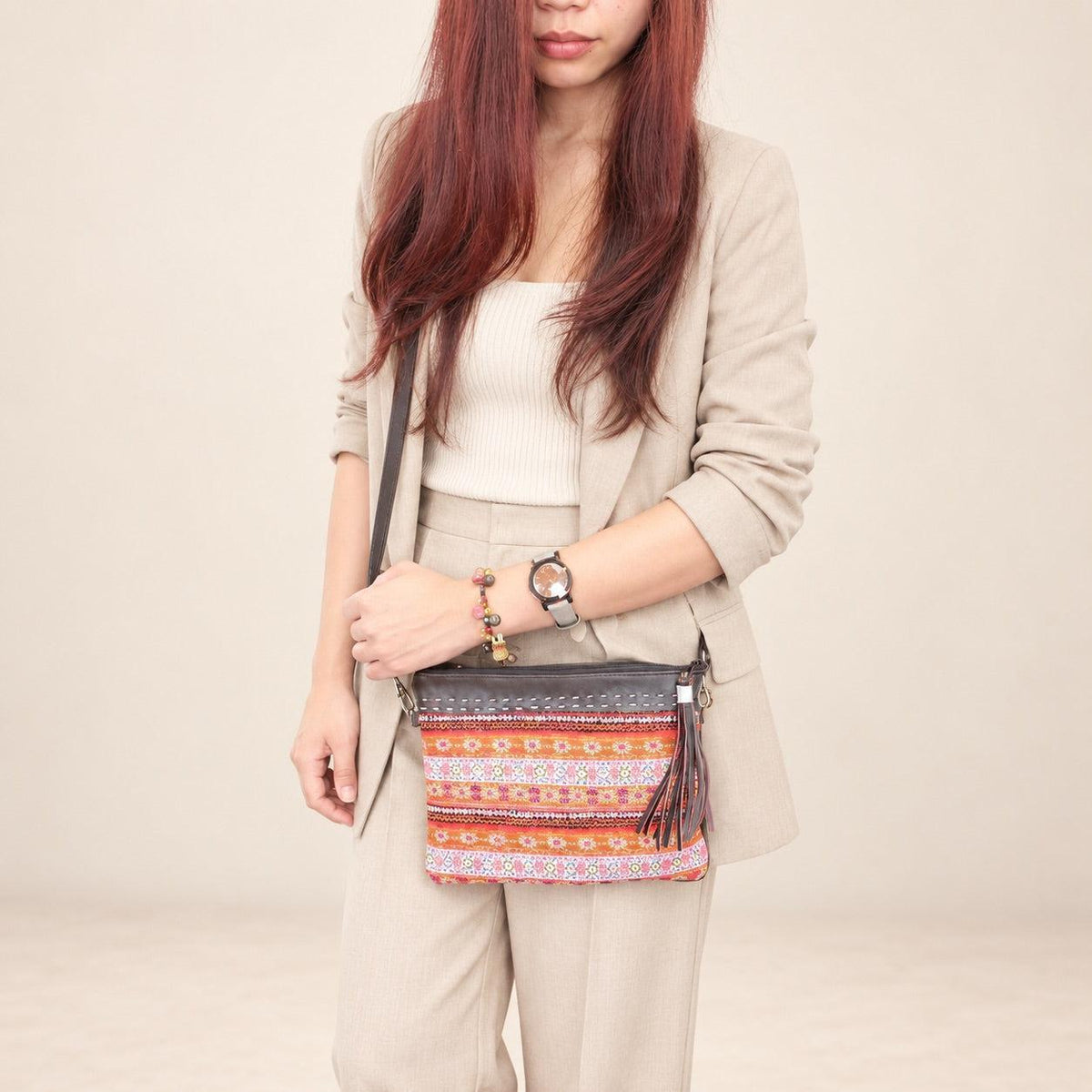 Sustainably Made Artisan Crafted Baby Carrier Cosmetic Bag- Thailand