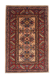 Super Kazak (1'11"x3'00") adobe/red
