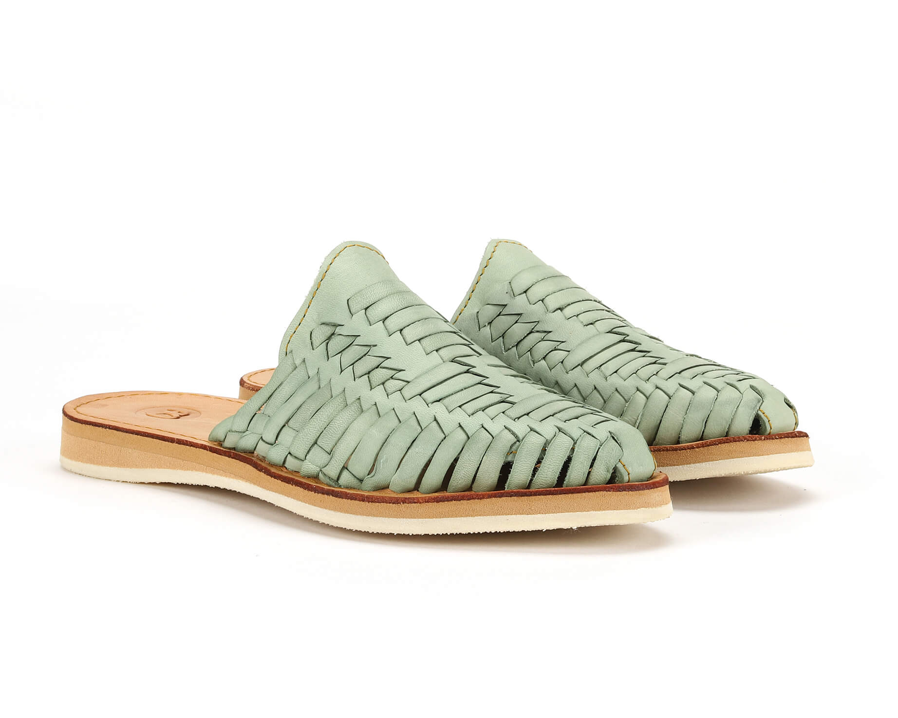 Marbella Huarache Slide Teal