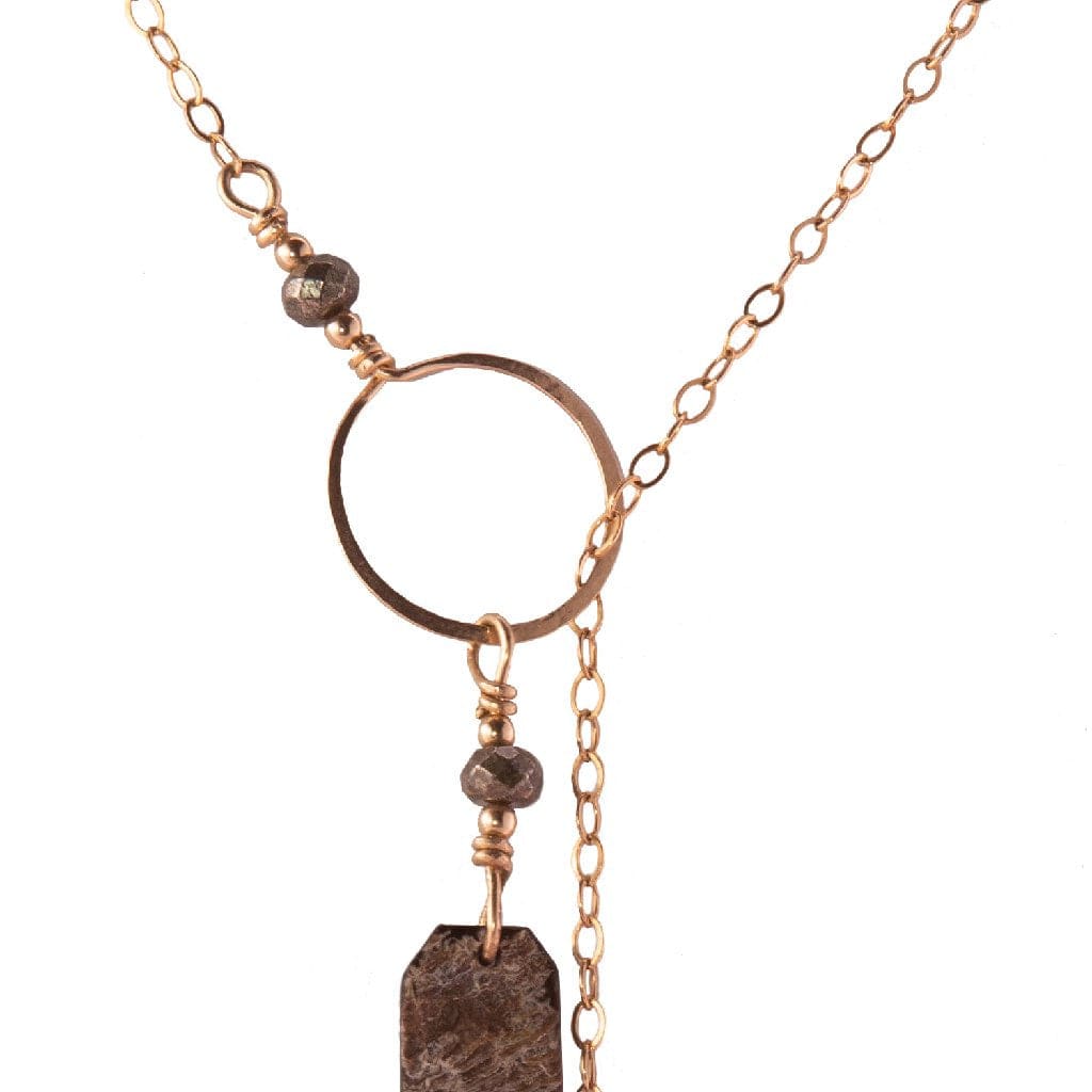 Marcilia 18K Gold Long Lariat