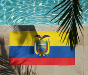 ECUADOR Flag Beach Towel | Quality & Long Lasting - 2 Sizes | Ecuadorian Pride | Gift for Ecuadorians