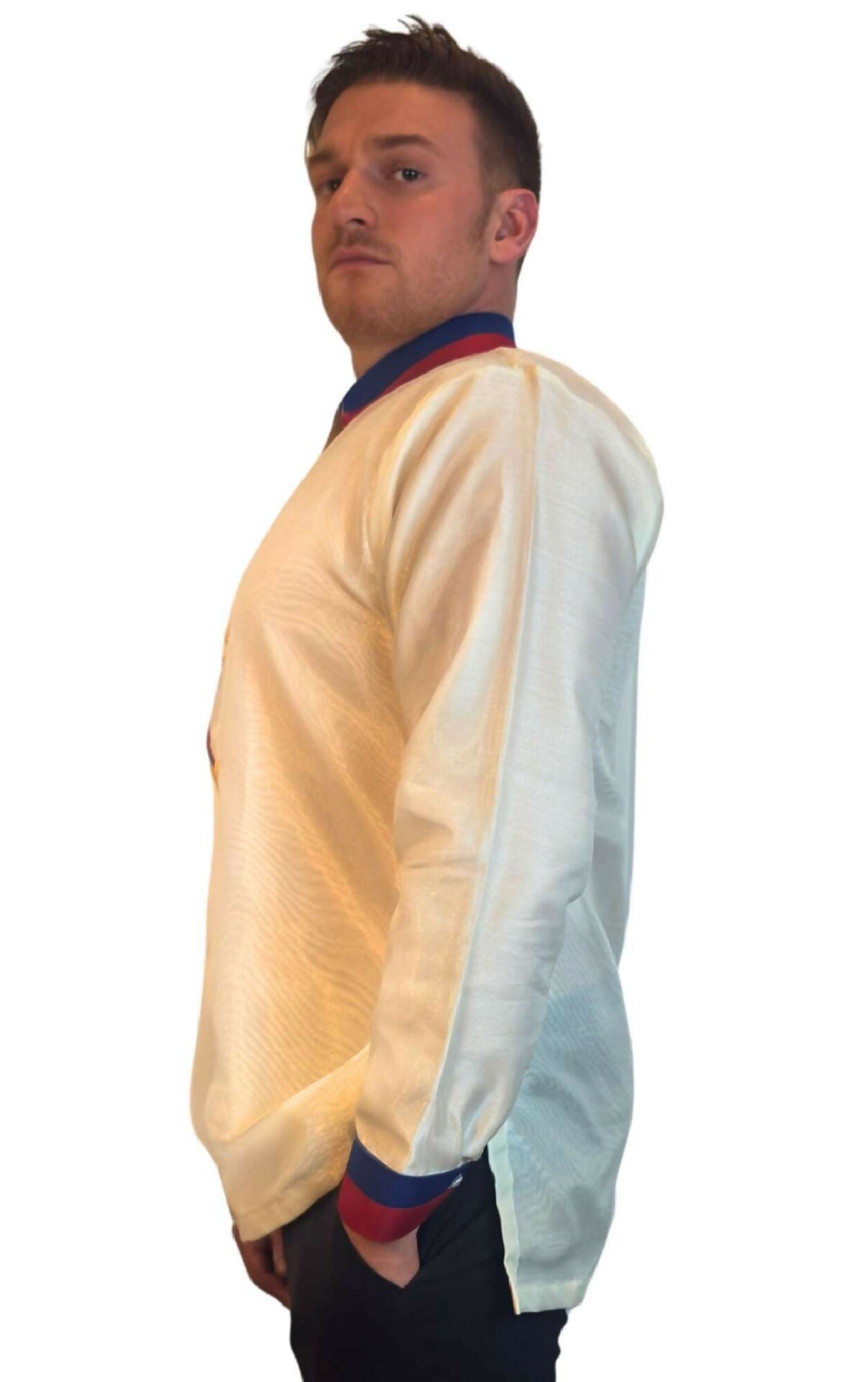 Sinag Barong Tagalog - Philippine Flag-Inspired Embroidery