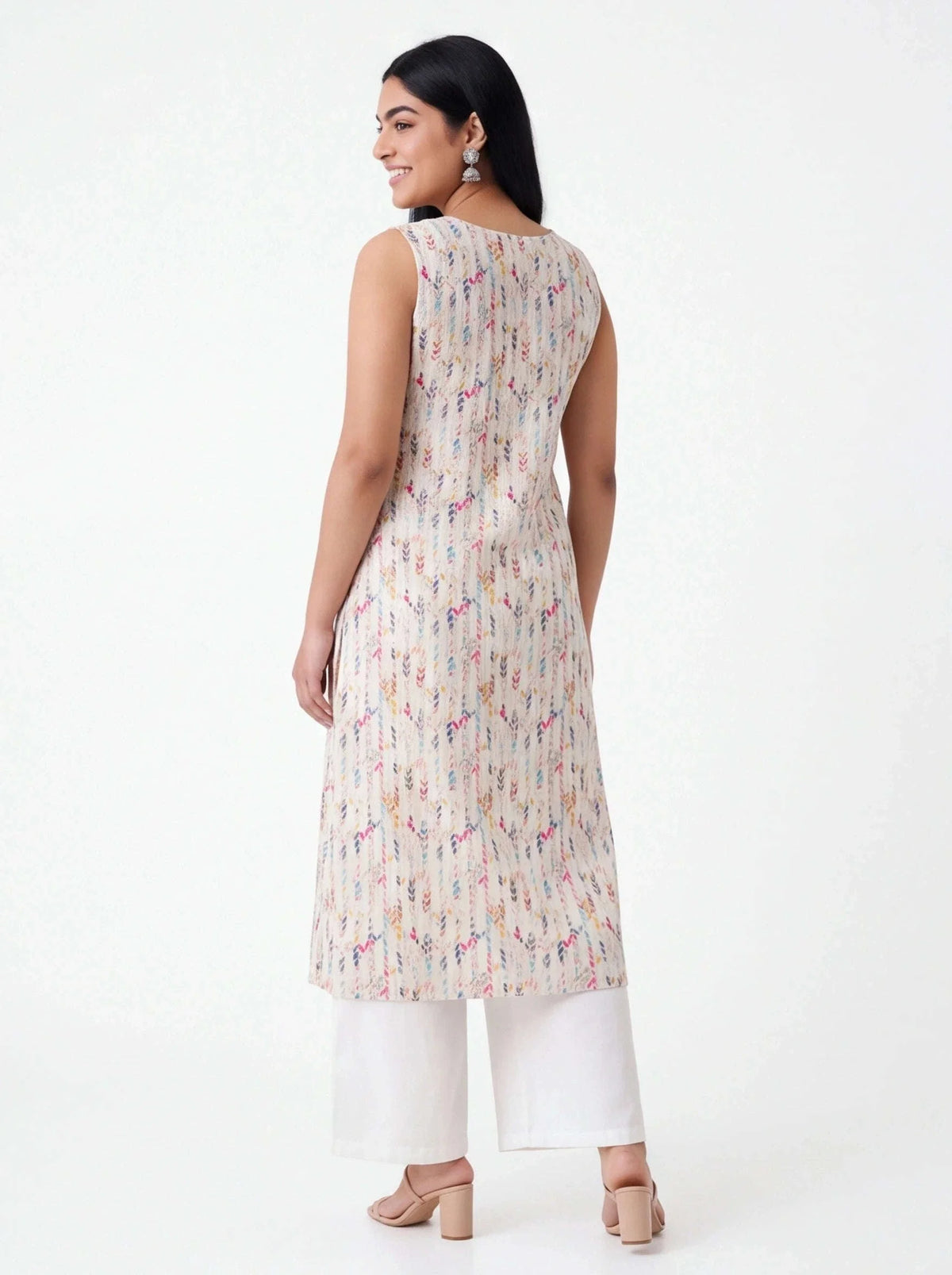 Chikankari printed Kurti