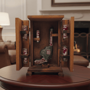 Mexican Revolver Decanter Set With 6 Shot Glasses | Wooden Box