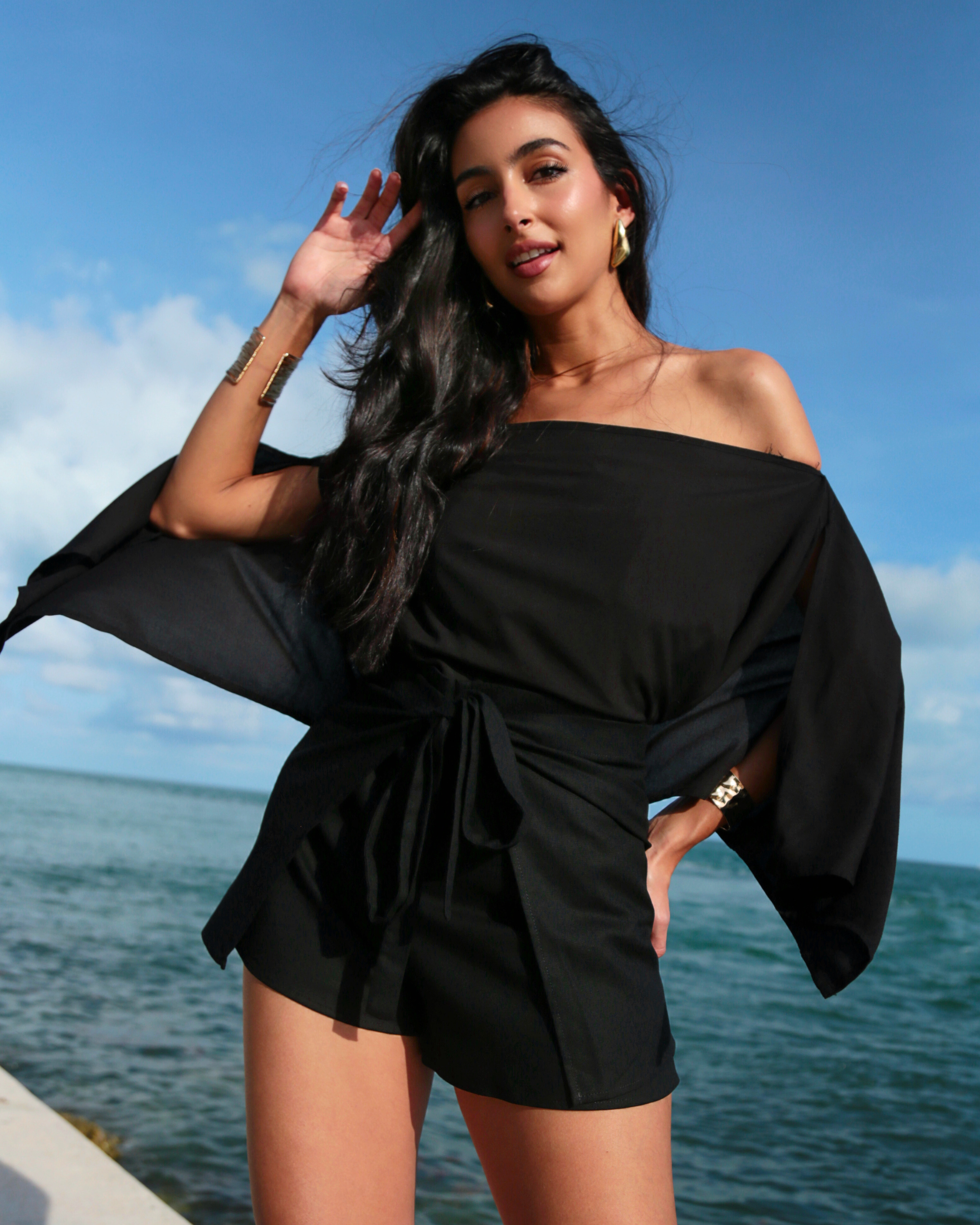 Pocket Wrap Short - Linen