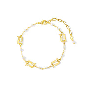 Beginning Pearl Logo Bracelet