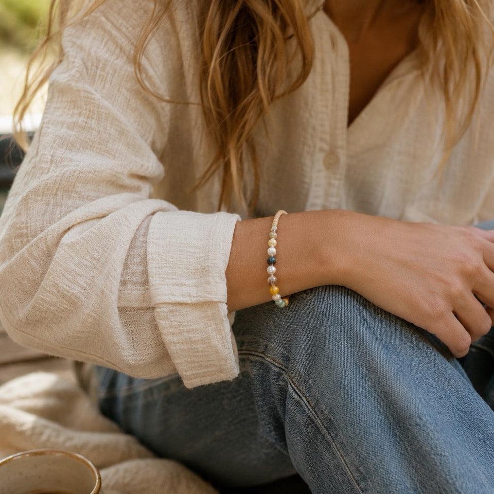 Pearl and Stone Bracelet - Thailand