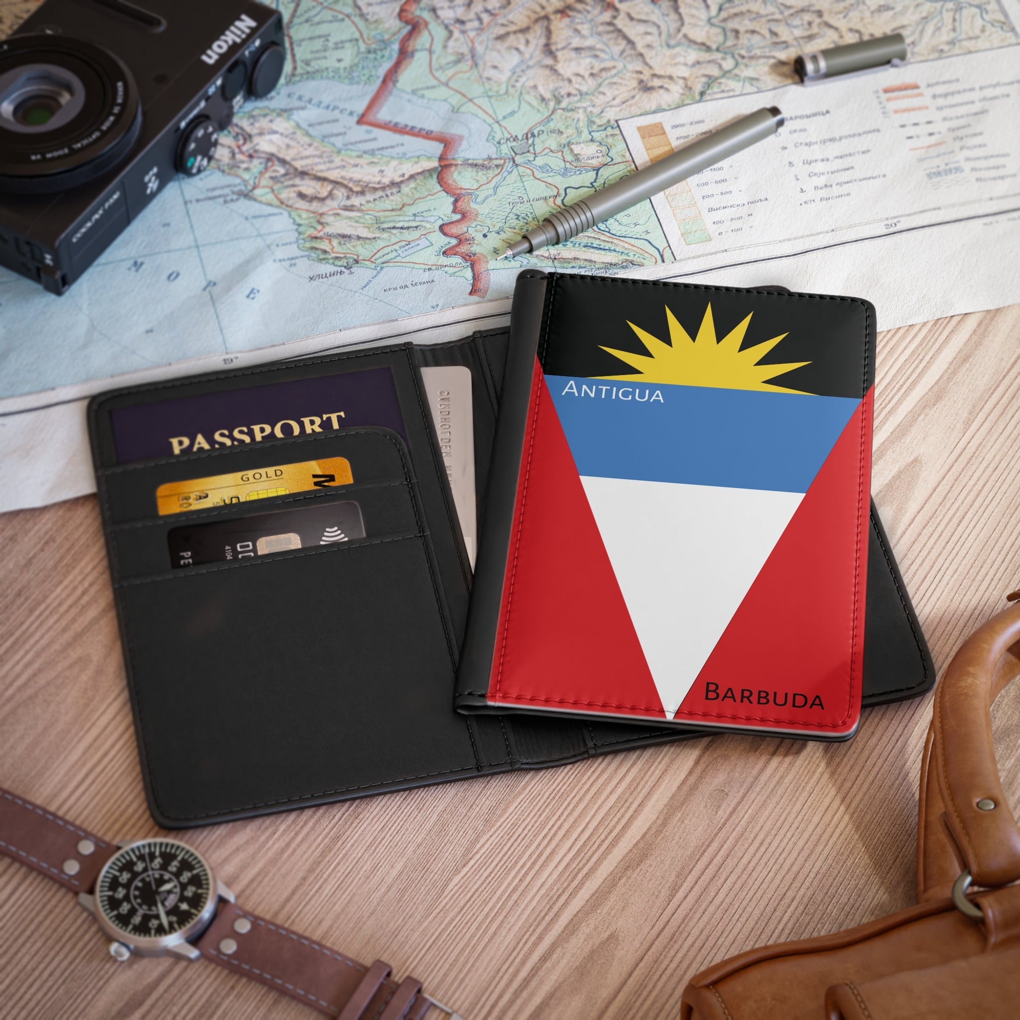 Antigua & Barbuda Flag Passport Cover