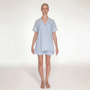 PIJAMA "CLASSIC STRIPE BLUE" CON SHORT