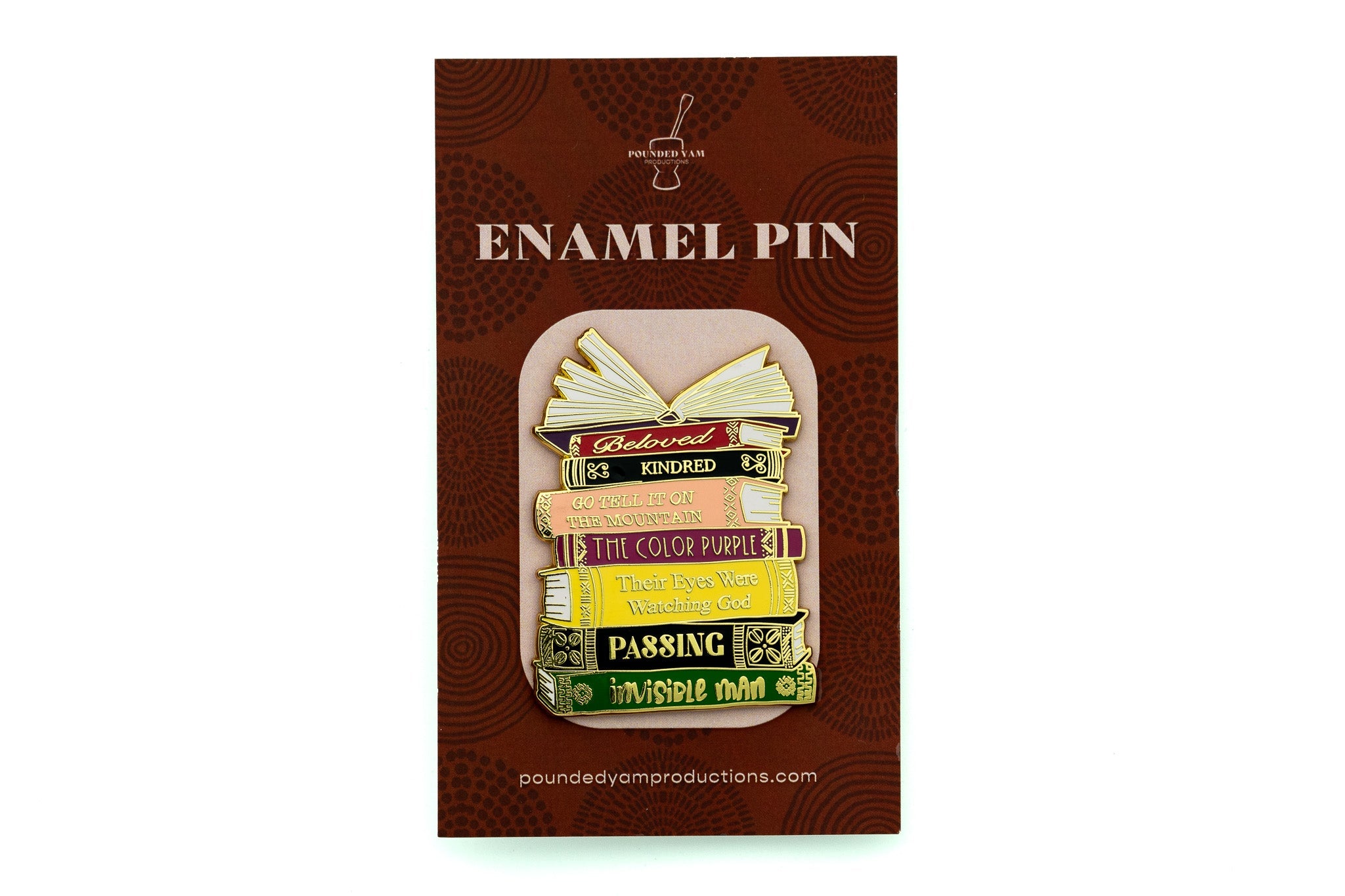 Enamel Pin: Black Literary Classics