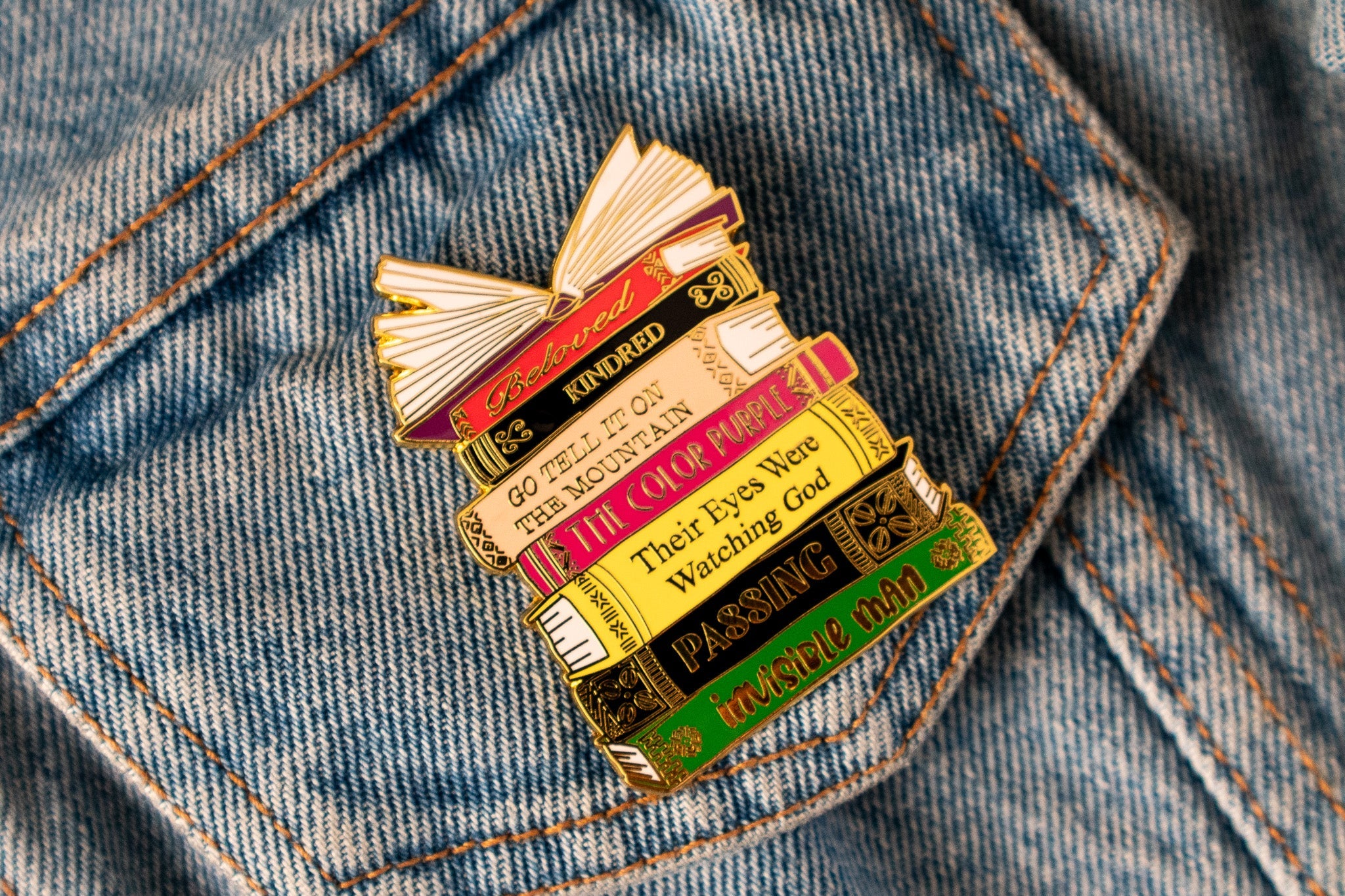 Enamel Pin: Black Literary Classics