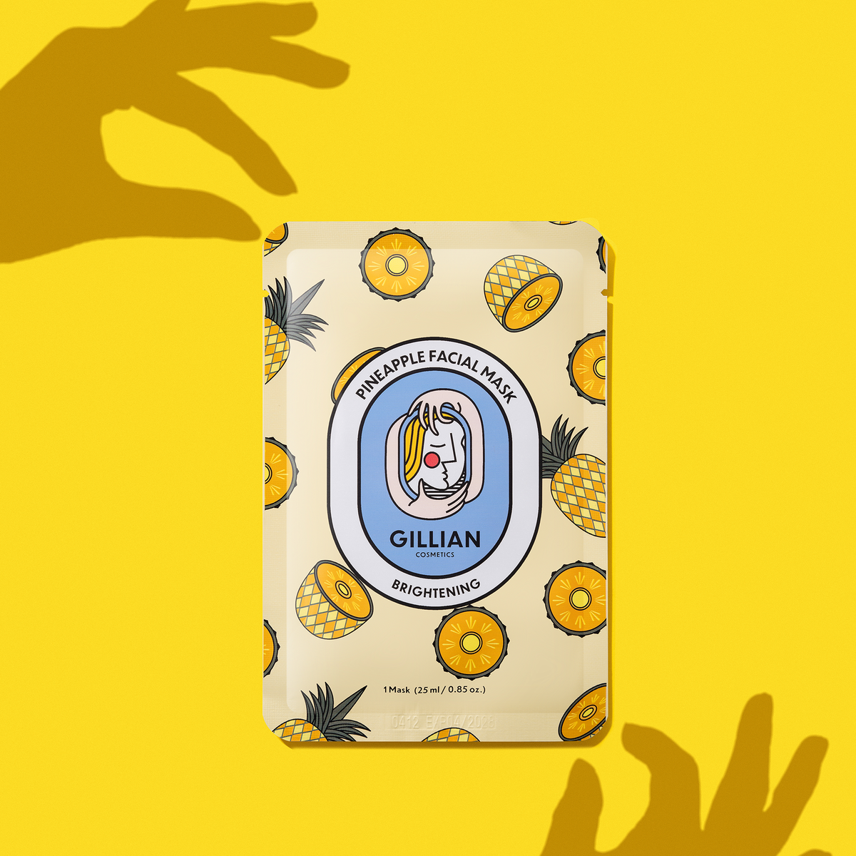 Gillian Cosmetics Pineapple Brightening Sheet Mask
