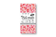 Beeswax Food Wrap - Pink Mushroom Print