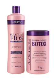 Cadiveu Plastica Dos Fios Hydrating Kit Shampoo & Hair Btox Mask 34oz 1000ml