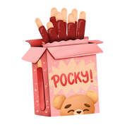 Pocky Chocolate Sticks Sticker