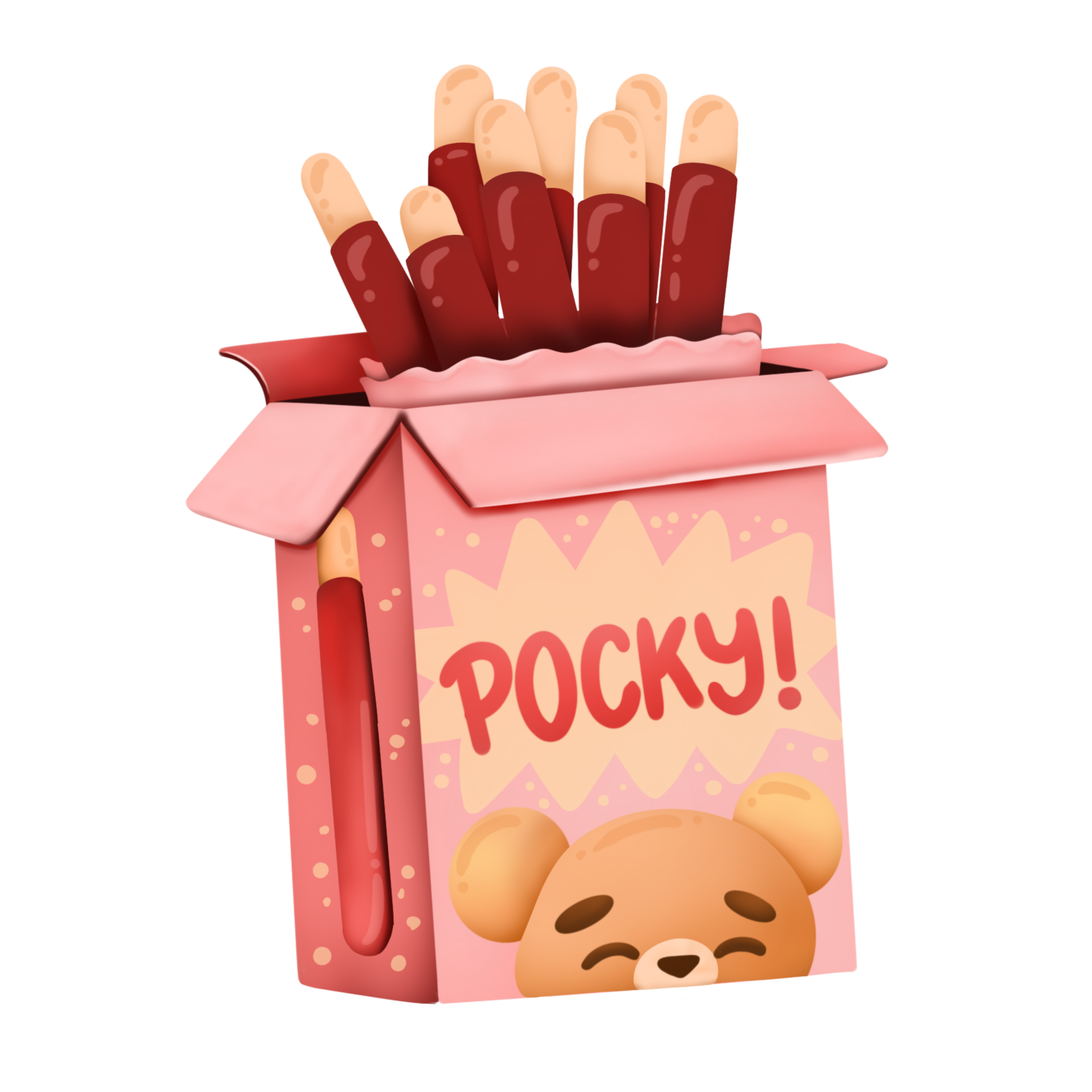 Pocky Chocolate Sticks Sticker