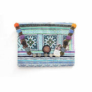 PomPoms, Bells & Coins Vintage Envelope Clutch - Thailand