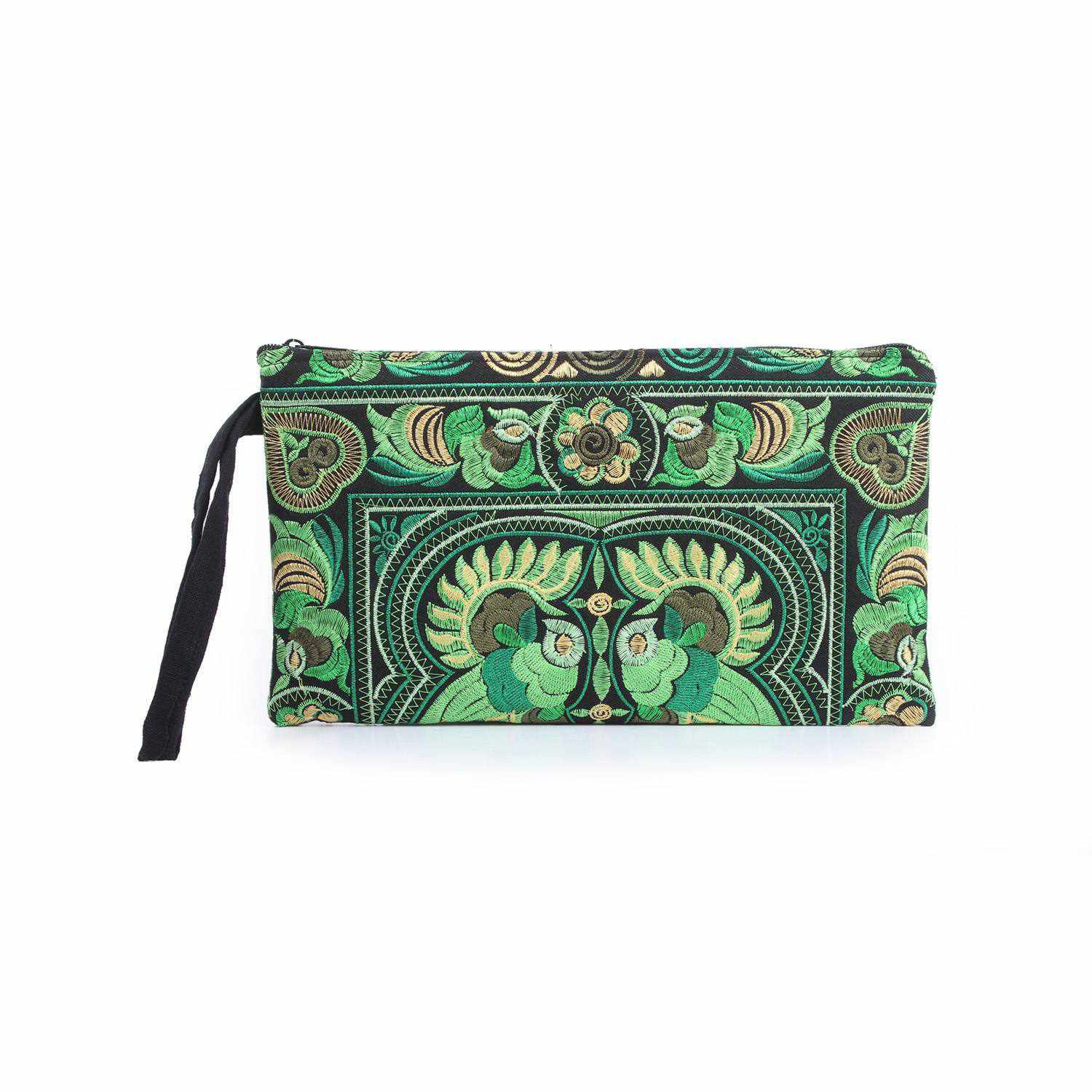 Prani Embroidered Hmong Wristlet - Thailand