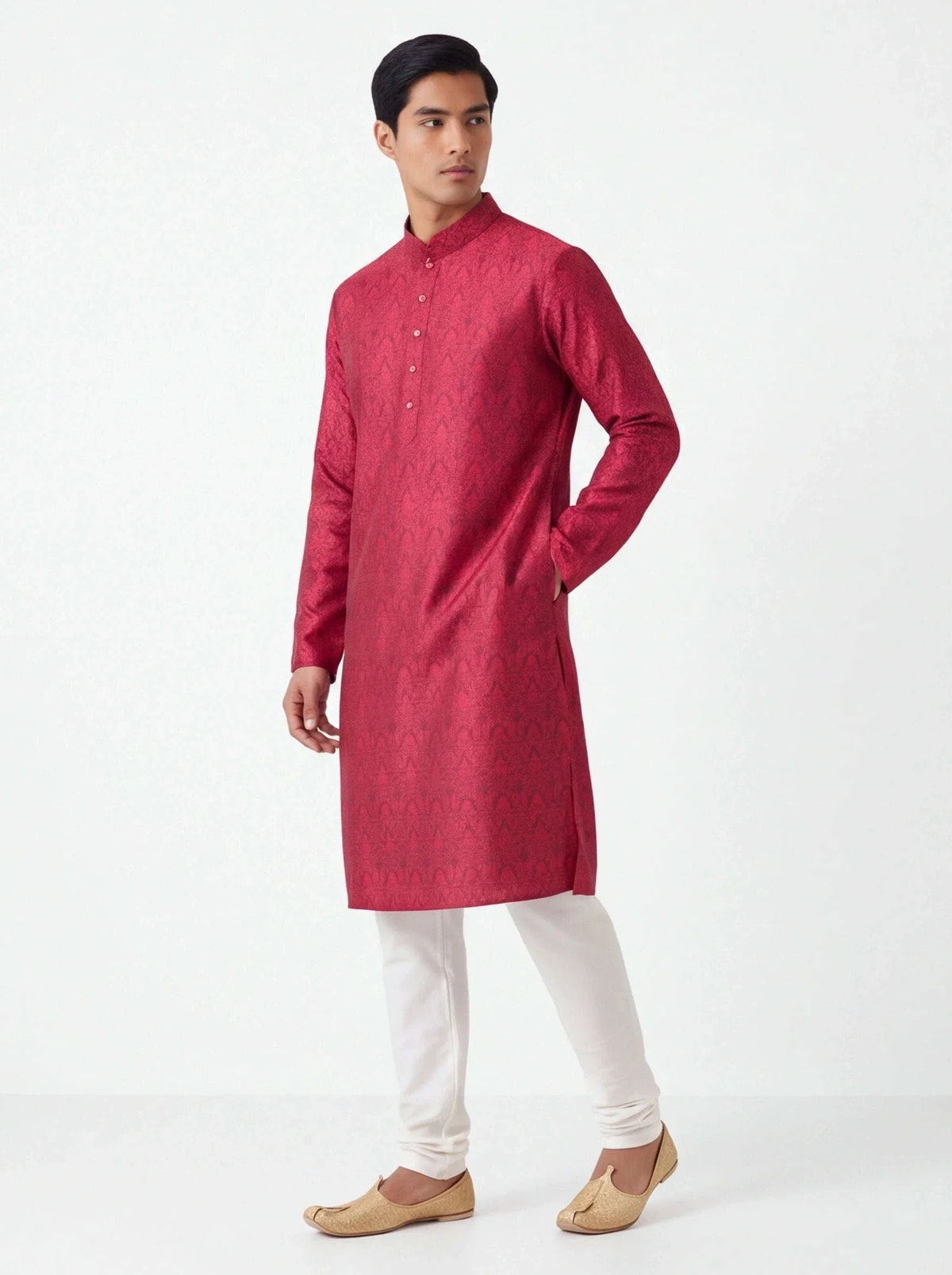 Cotton silk Kurta set