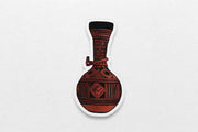 African Calabash Stickers: Red