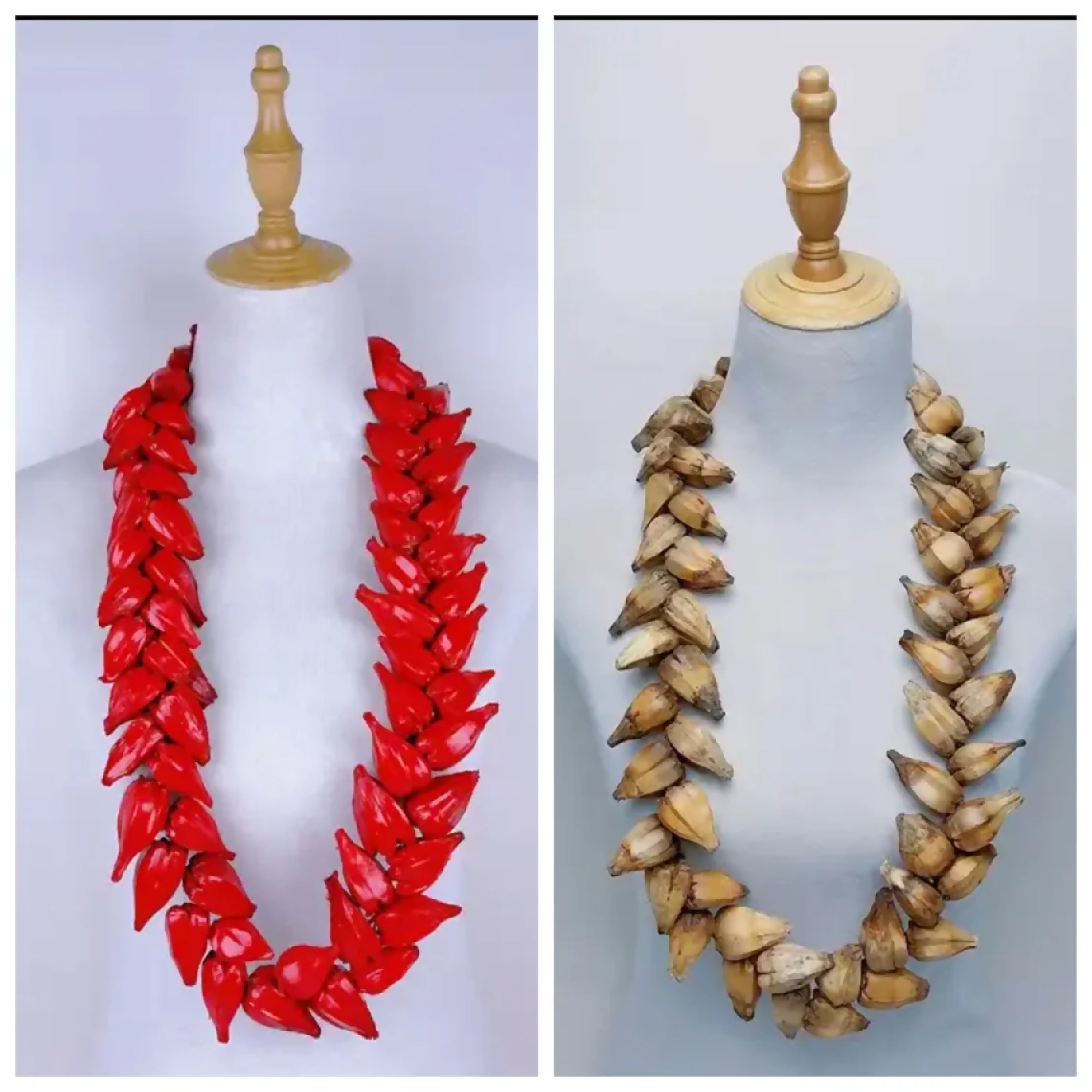 Traditional Ula Fala Necklace - Handmade Polynesian Seed Necklace