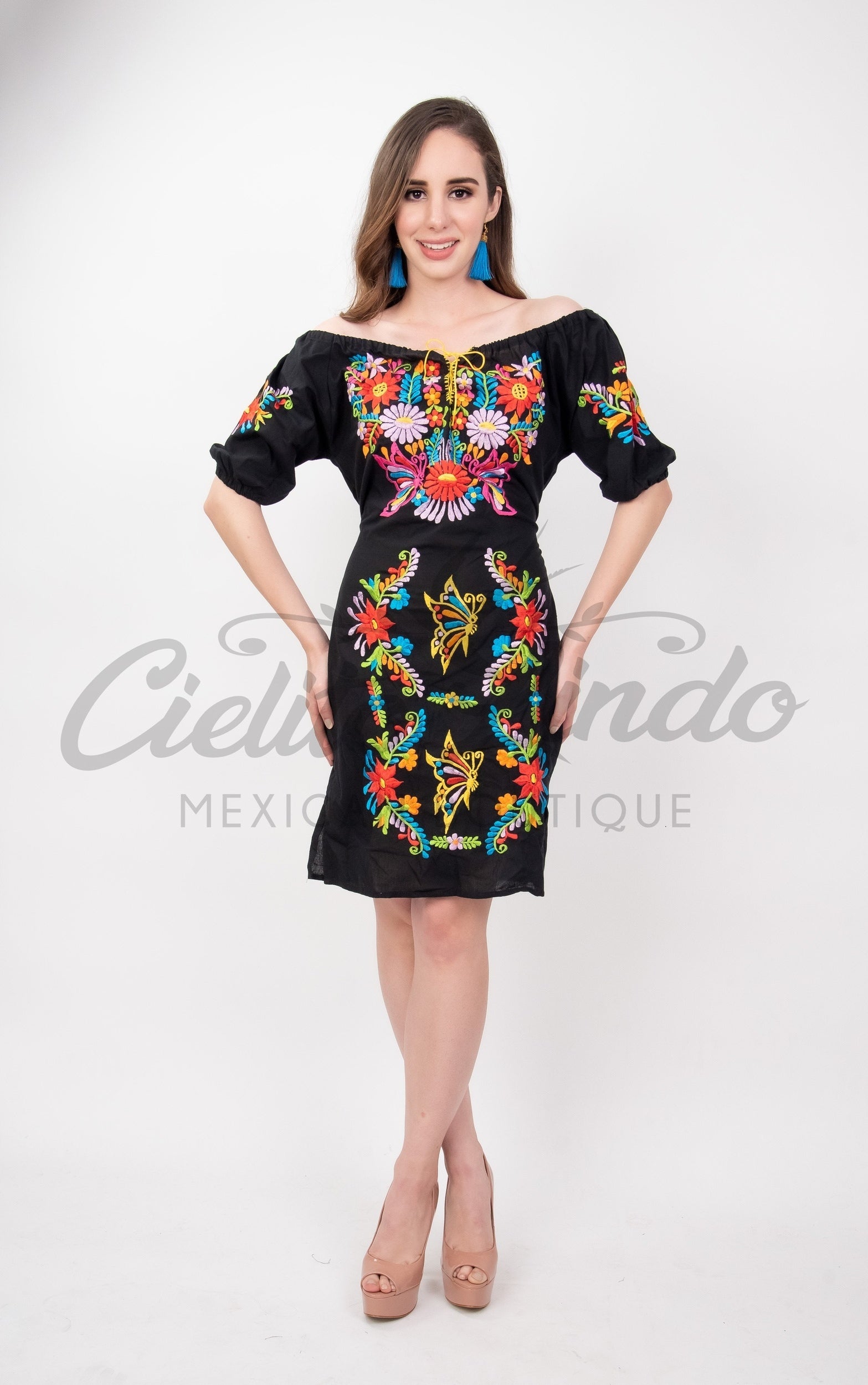 Tecali Embroidered Dress