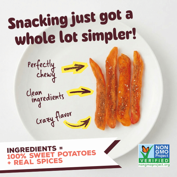 Salt & Pepper Chewy Dried Sweet Potato – Salty Asian Snack (Pack of 18)