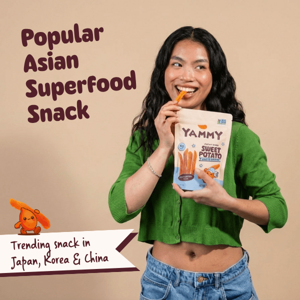 Salt & Pepper Chewy Dried Sweet Potato – Salty Asian Snack (Pack of 18)