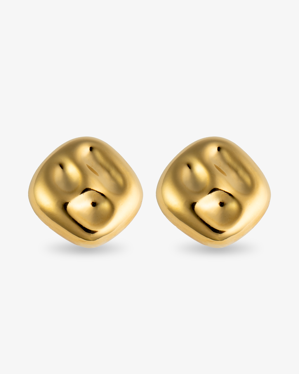 Sara Square Hammered Earrings