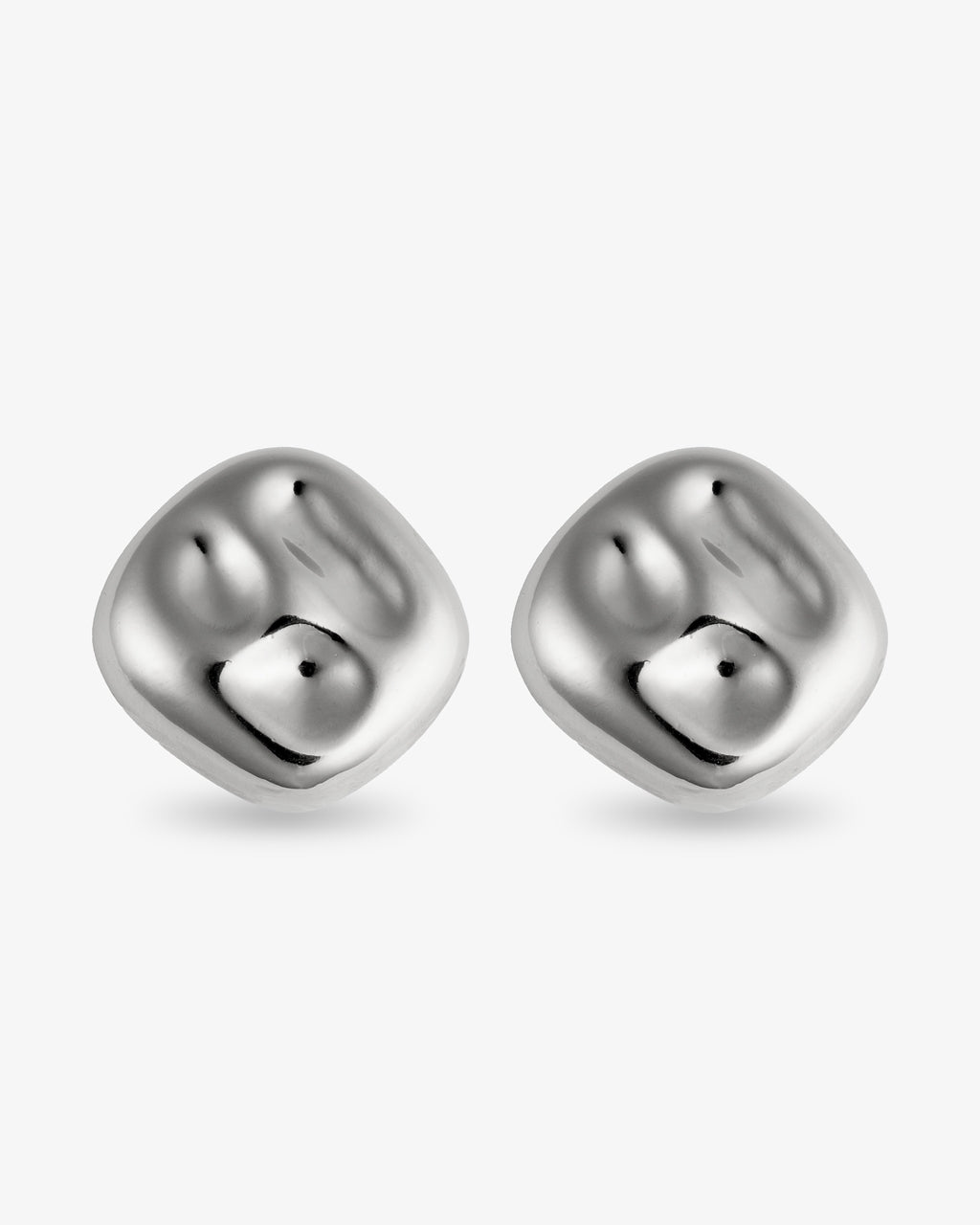 Sara Square Hammered Earrings