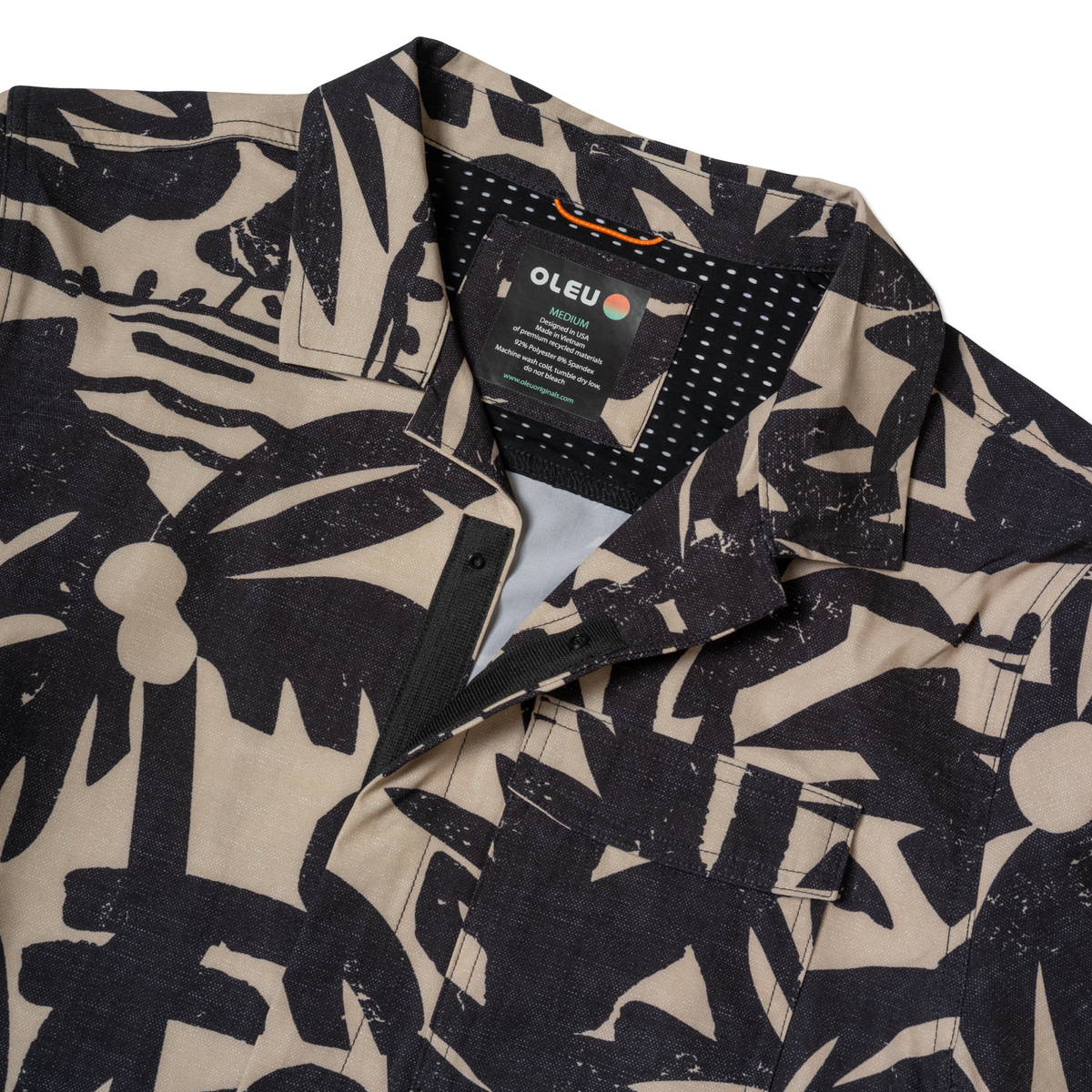 OLEU UV QUICK-DRY BOARDSHIRT - CARVINGS SANDSTONE