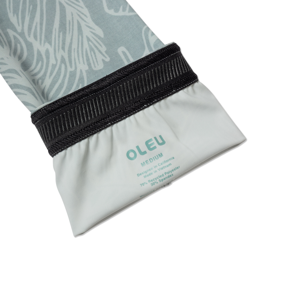 OLEU SUNSPORT™ UV ARM SLEEVES - RAINFOREST SEA GREEN