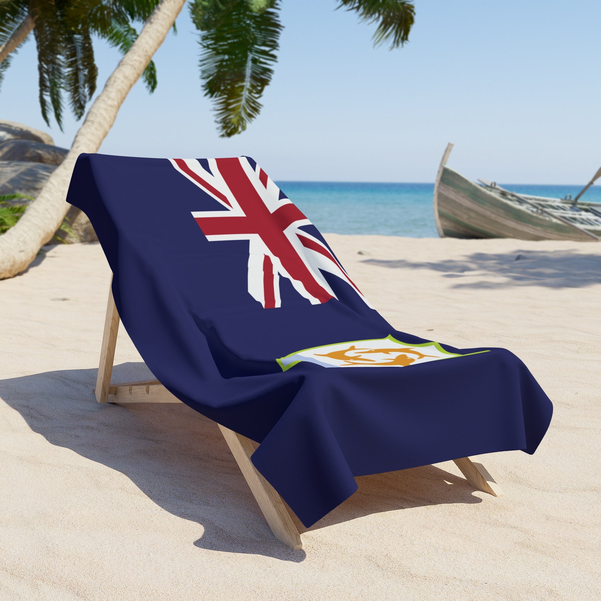 Anguilla Flag Beach Towel