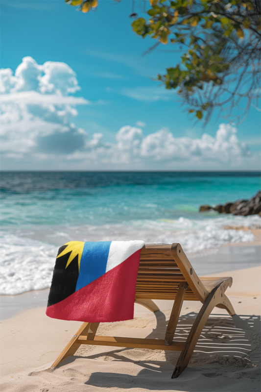 Antigua & Barbuda Flag Beach Towel
