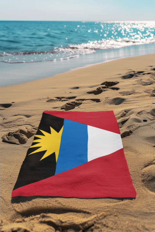 Antigua & Barbuda Flag Beach Towel