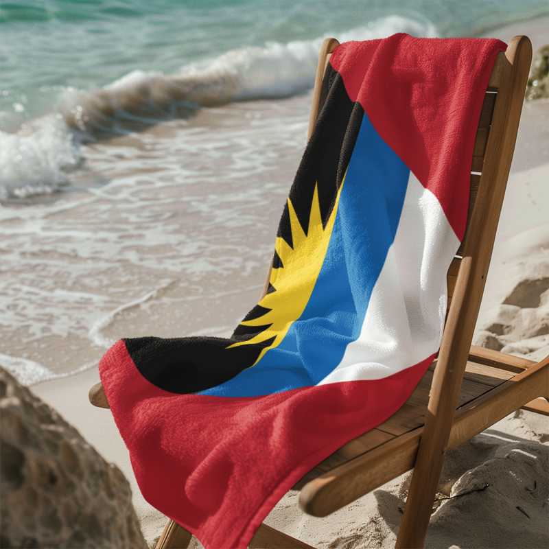 Antigua & Barbuda Flag Beach Towel