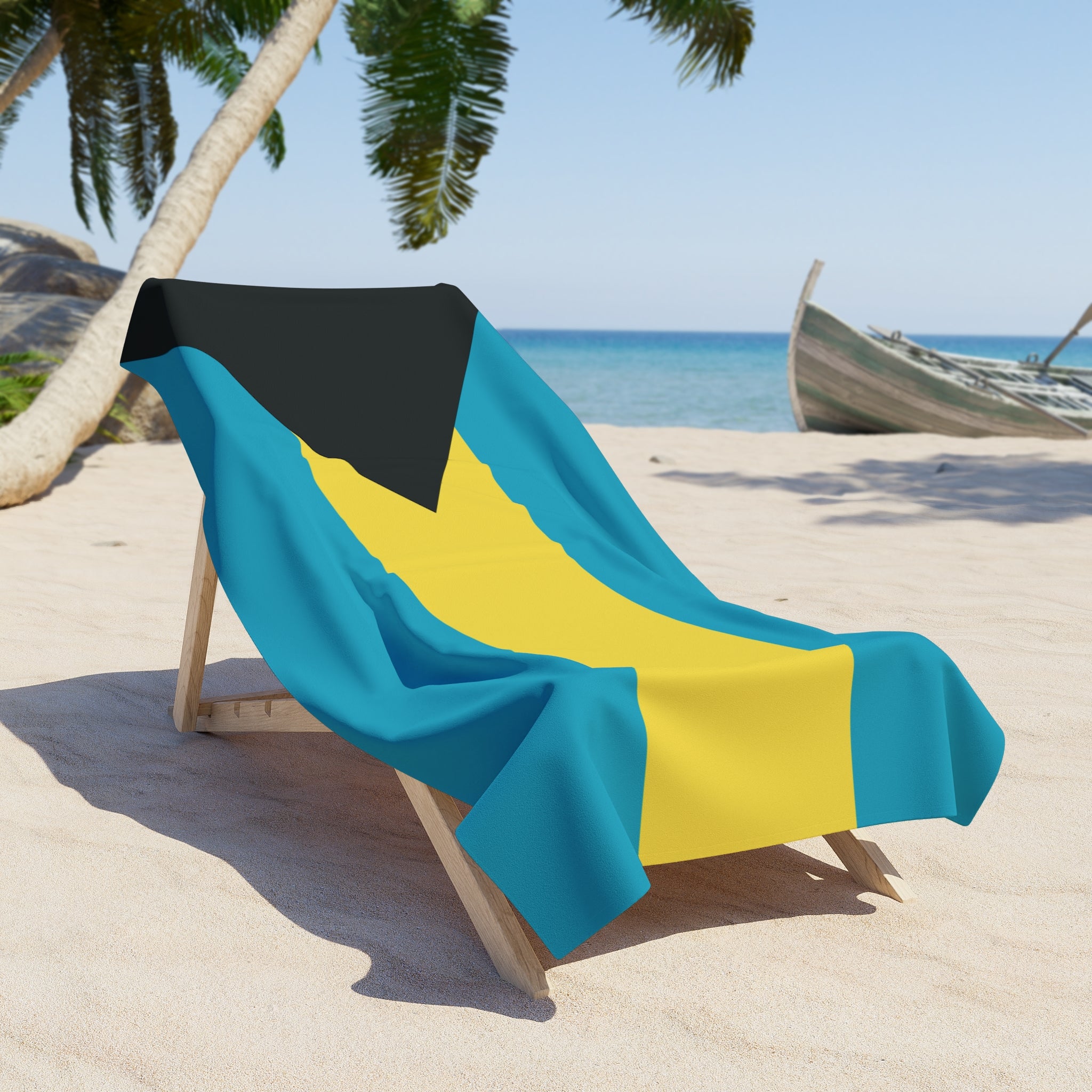 Bahamas Flag Beach Towel