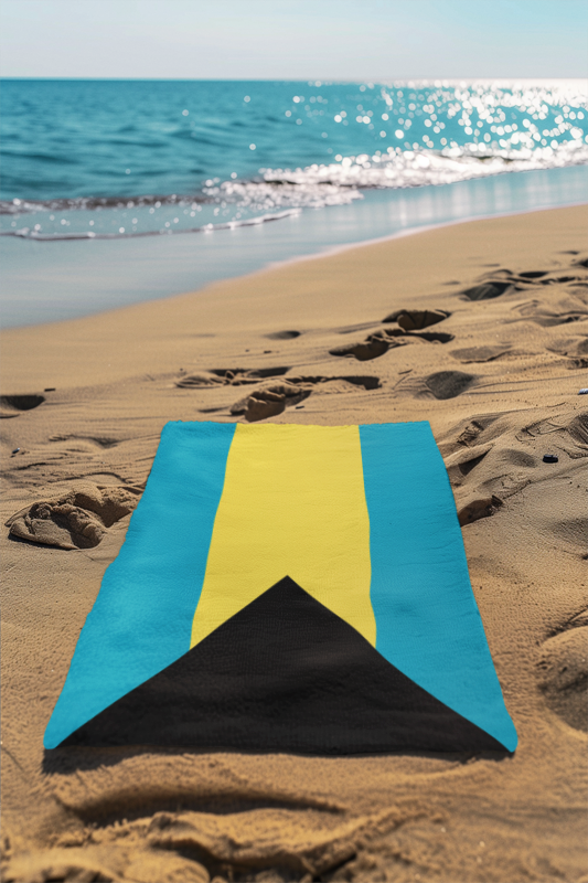 Bahamas Flag Beach Towel