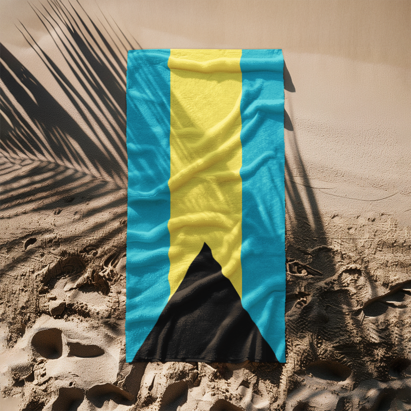 Bahamas Flag Beach Towel