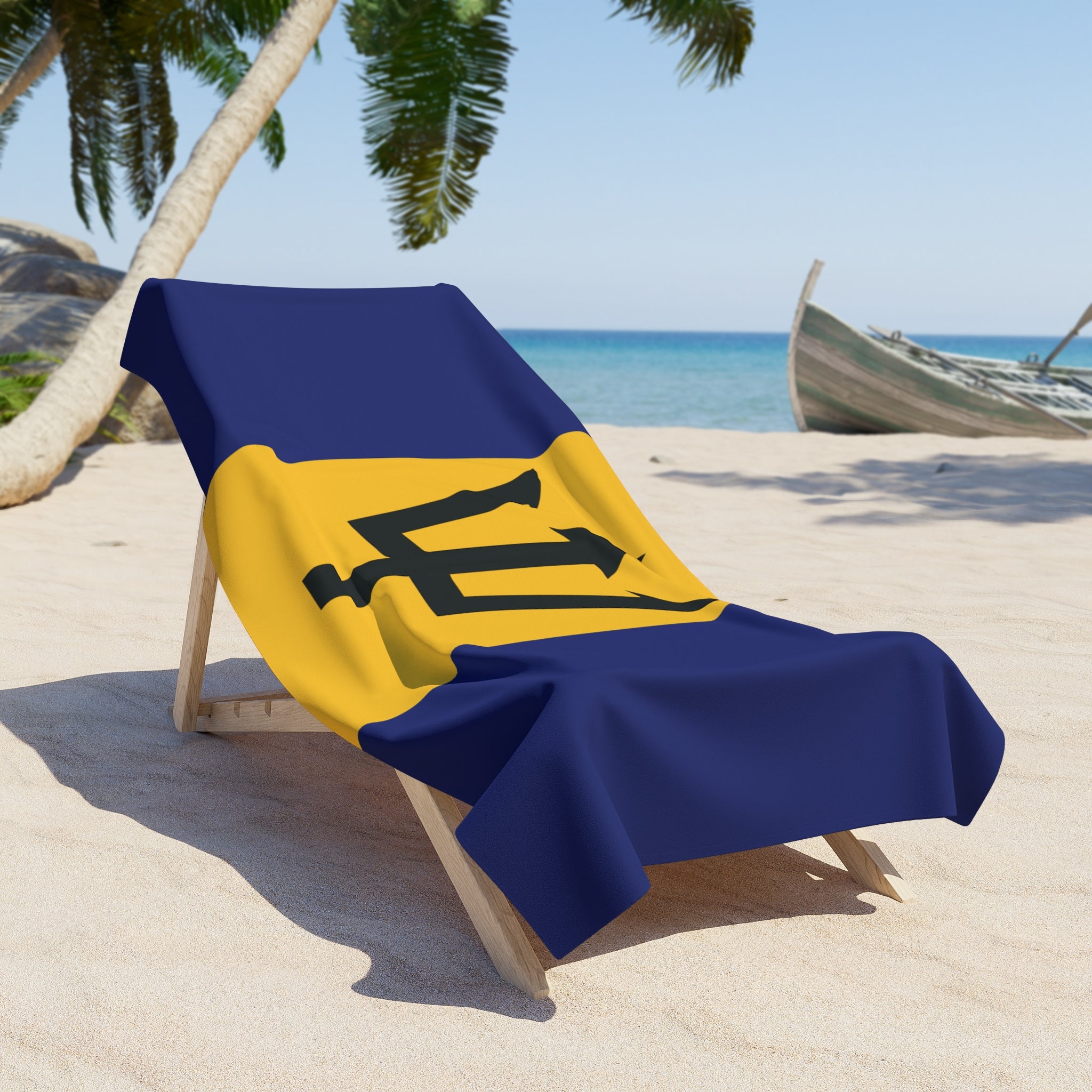Barbados Flag Beach Towel