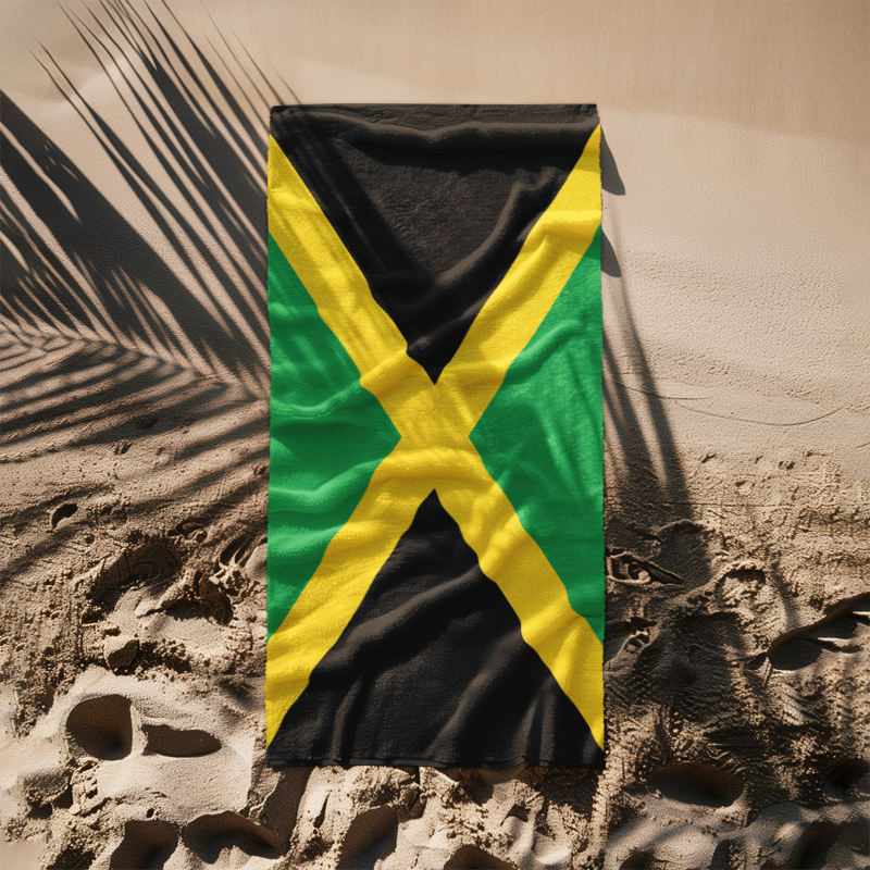 Jamaica Flag Beach Towel